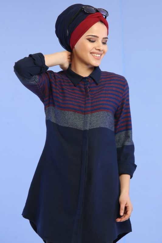 Tunik Tayt Kombin Lacivert Siyah - 02 6713 Siyah - 6713