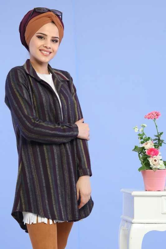 Tunik Tayt Kombin Mürdüm Taba - 02 6713 Mürdüm - 6713