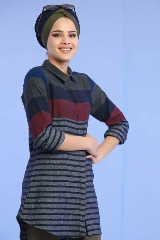Tunik Tayt Kombin Gri Haki - 02 6713 Haki - 6713 HAKİ
