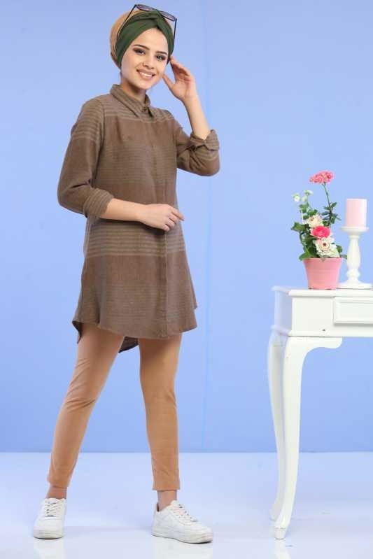 Tunik Tayt Kombin Vizon Vizon - 02 6713 Vizon - 6713