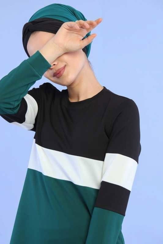 Spor Tunik Pantolon Kombin Zümrüt - 02 6731 Yeşil - 6731