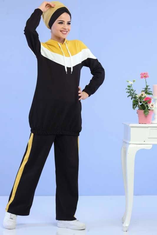 Tunik Pantolon Kombin Sarı - 02 6690 Sarı - 6690 Sarı
