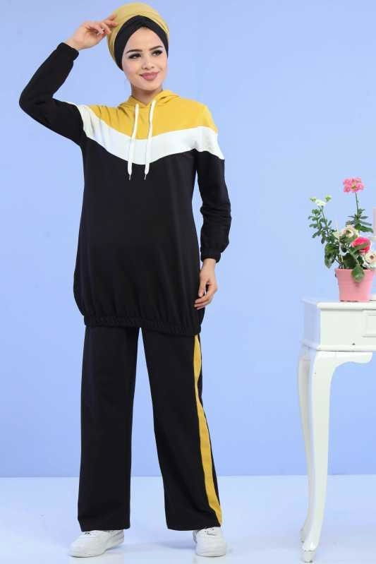 Tunik Pantolon Kombin Sarı - 02 6690 Sarı - 6690 Sarı