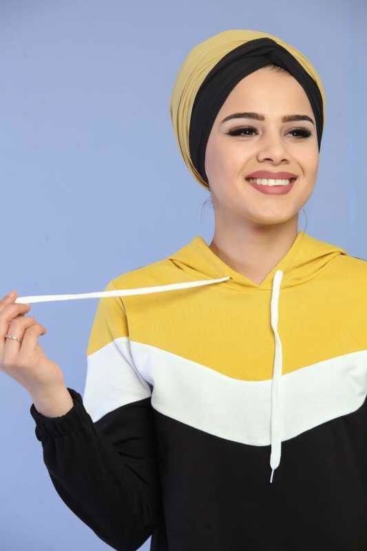 Tunik Pantolon Kombin Sarı - 02 6690 Sarı - 6690 Sarı