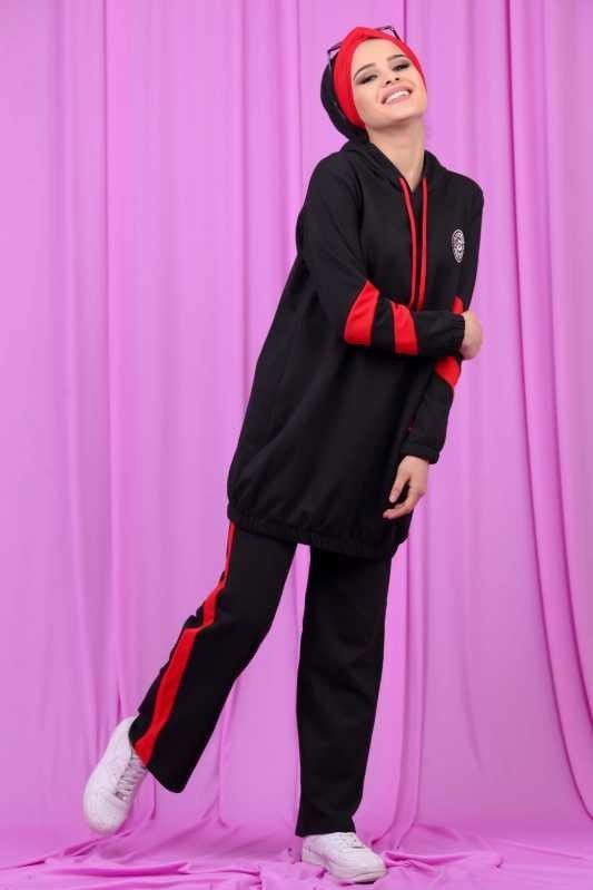 Tunik Pantolon Kombin Siyah - 02 6771 Siyah - 6771 SİYAH