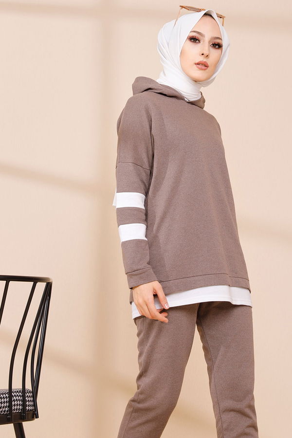 Tunik Pantolon Kahverengi - 3024 KAHVERENGİ
