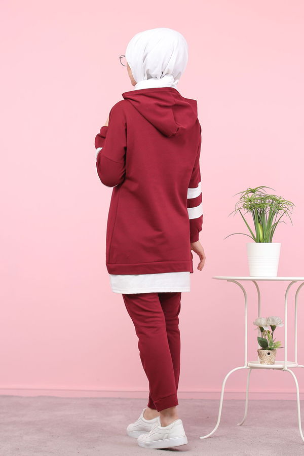 Tunik Pantolon Bordo - 3024