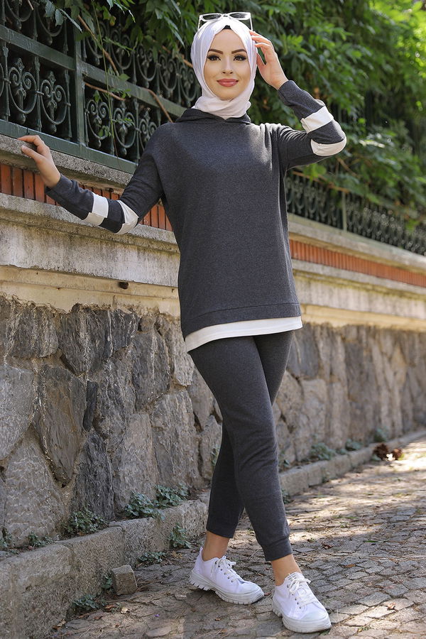 Tunik Pantolon Antrasit - 3024