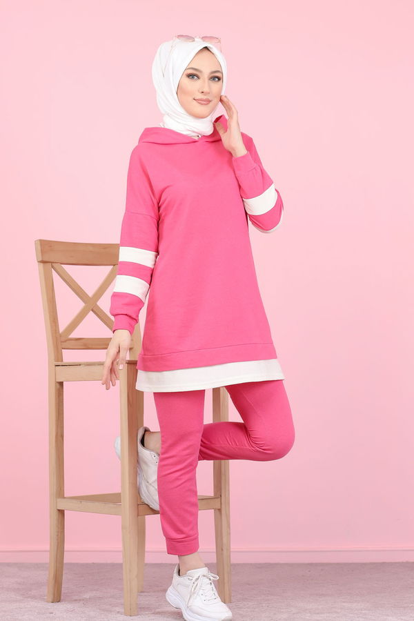 Tunik Pantolon Pembe - 3024 PEMBE