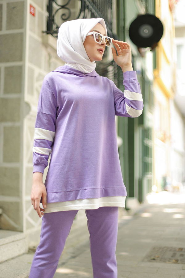 Tunik Pantolon Lila - 3024 LİLA