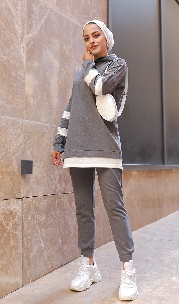 Tunik Pantolon Gri - 3024