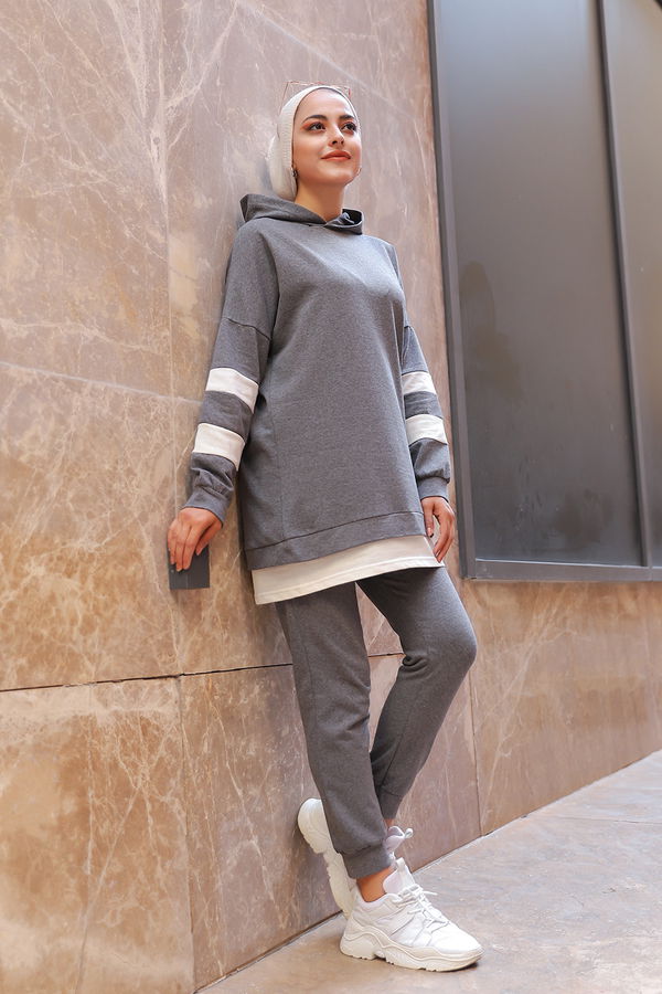 Tunik Pantolon Gri - 3024