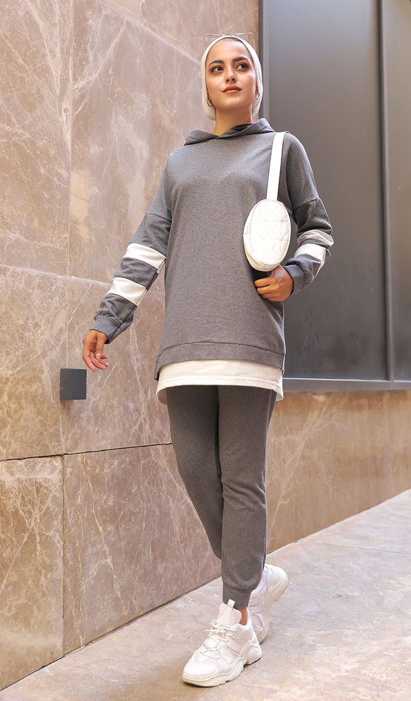 Tunik Pantolon Gri - 3024