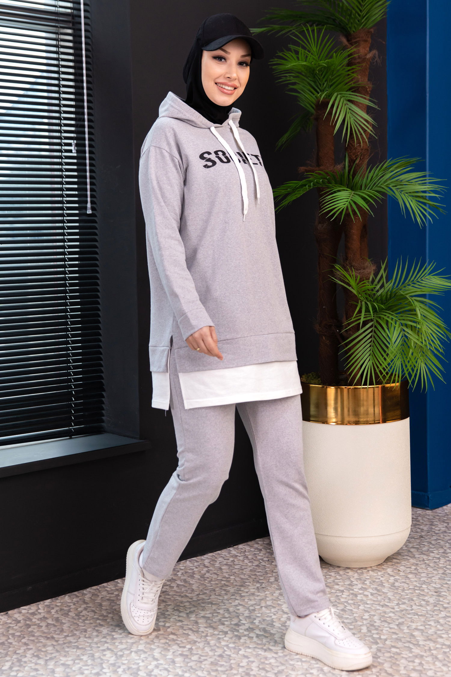 TUNIK PANTOLON Gri - 3553