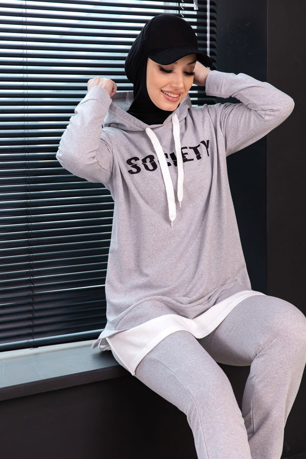 TUNIK PANTOLON Gri - 3553