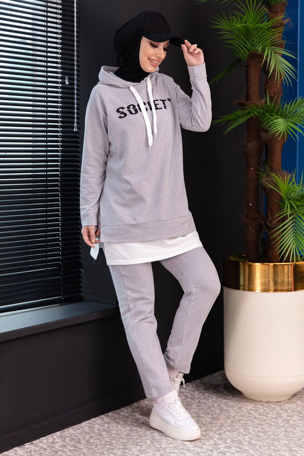 TUNIK PANTOLON Gri - 3553