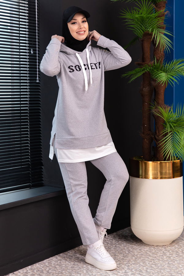 TUNIK PANTOLON Gri - 3553