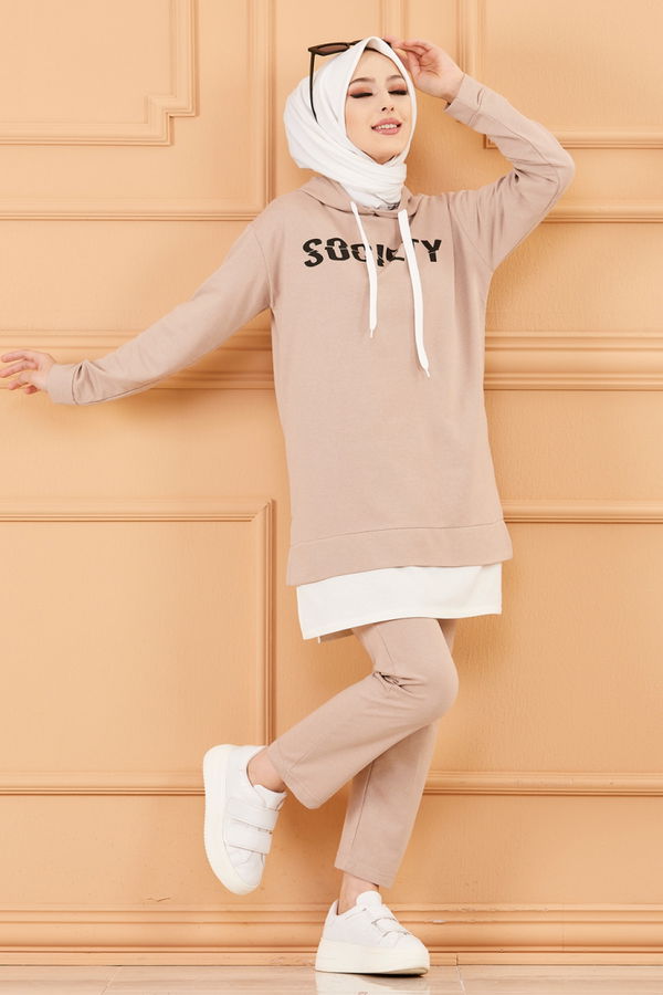 TUNIK PANTOLON Bej - 3553