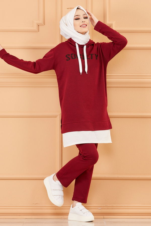 TUNIK PANTOLON Bordo - 3553 BORDO