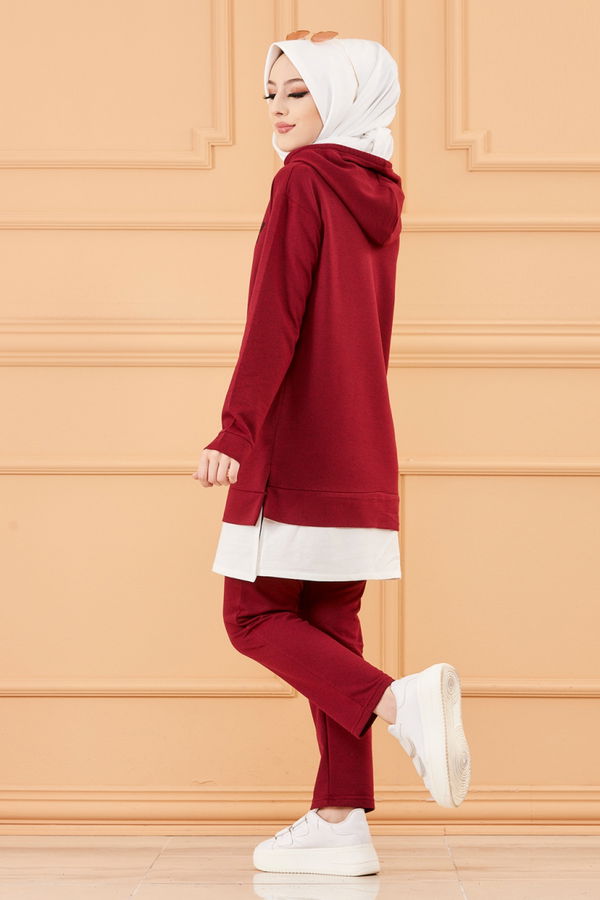 TUNIK PANTOLON Bordo - 3553 BORDO