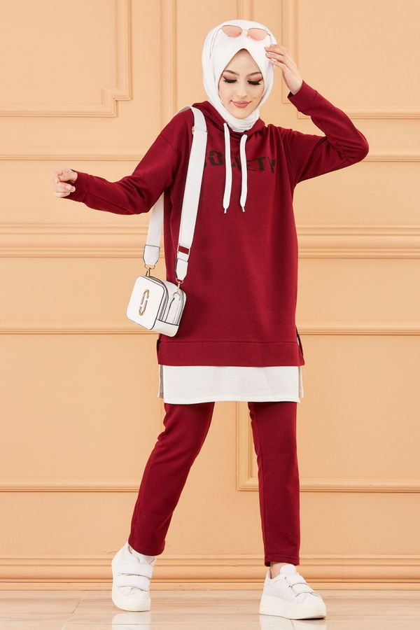 TUNIK PANTOLON Bordo - 3553 BORDO
