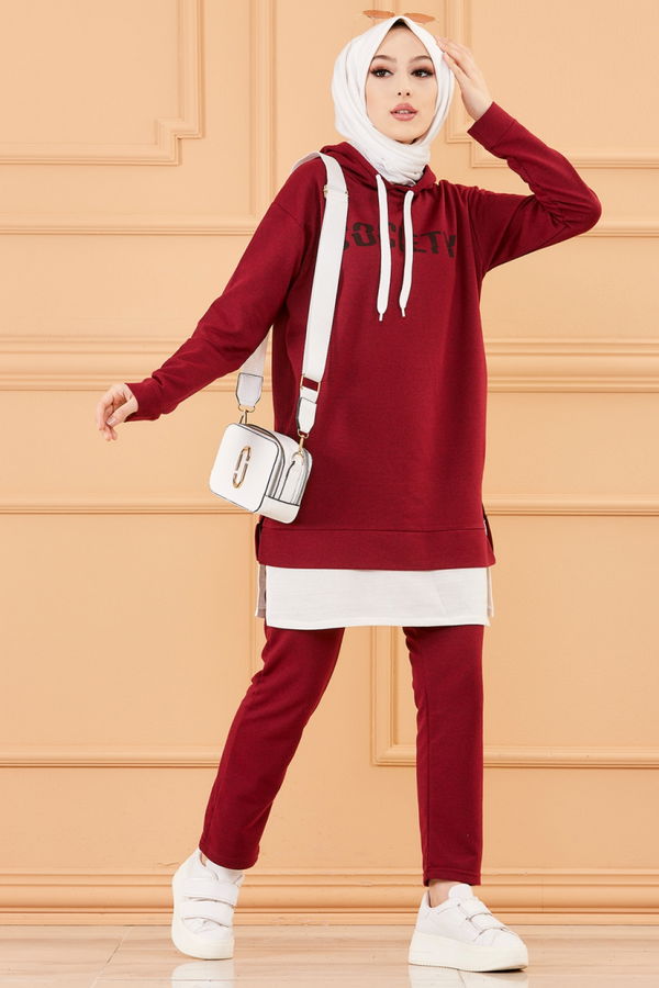 TUNIK PANTOLON Bordo - 3553 BORDO