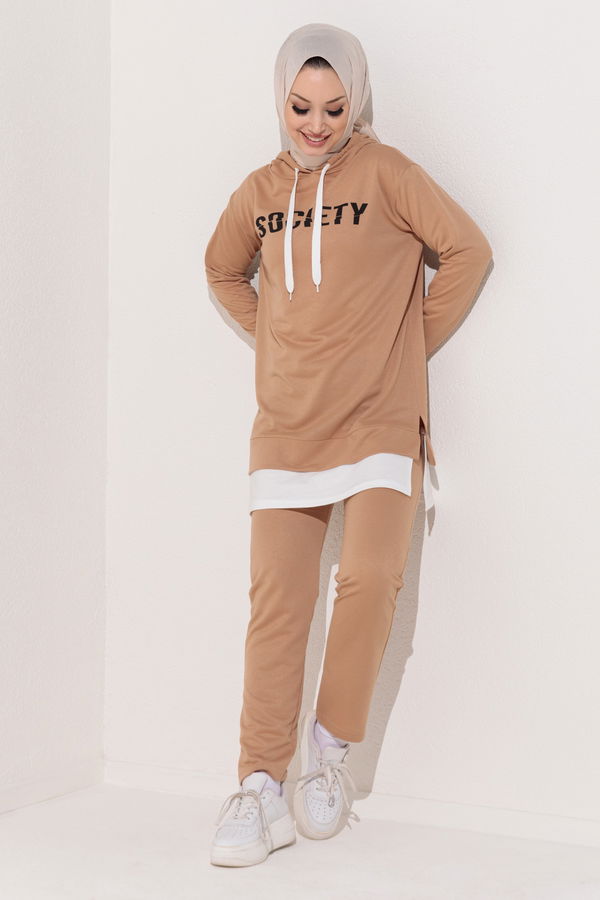 TUNIK PANTOLON Vizon - 3553