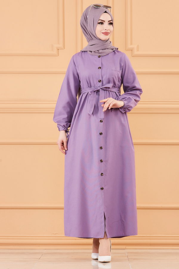 Elbise Mor - 3558