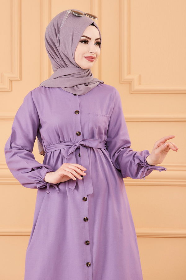Elbise Mor - 3558