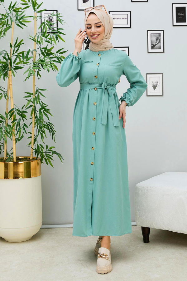 Elbise Yeşil - 3558