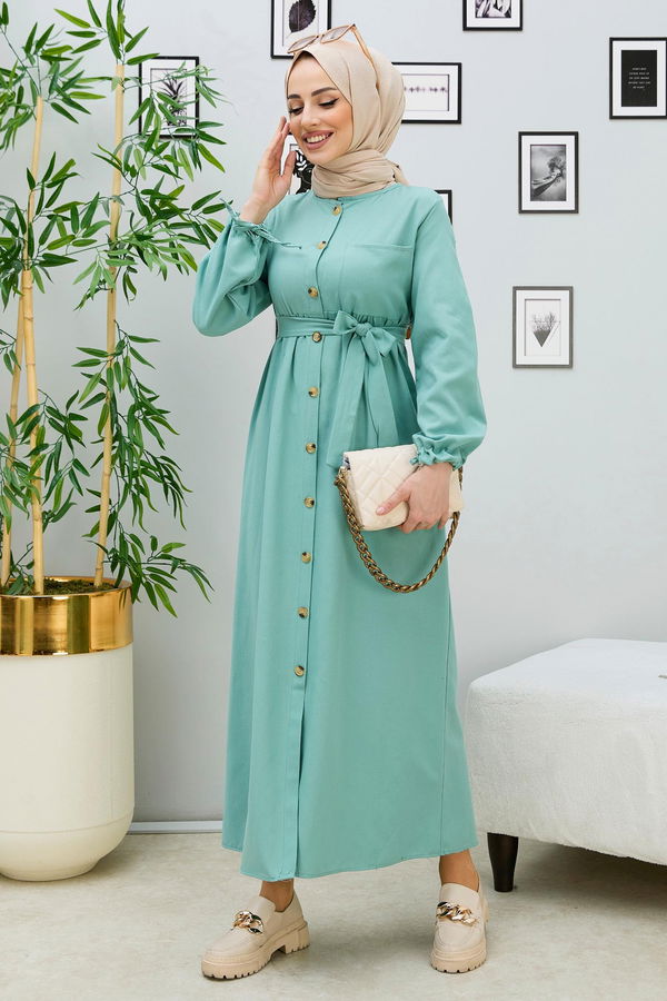 Elbise Yeşil - 3558