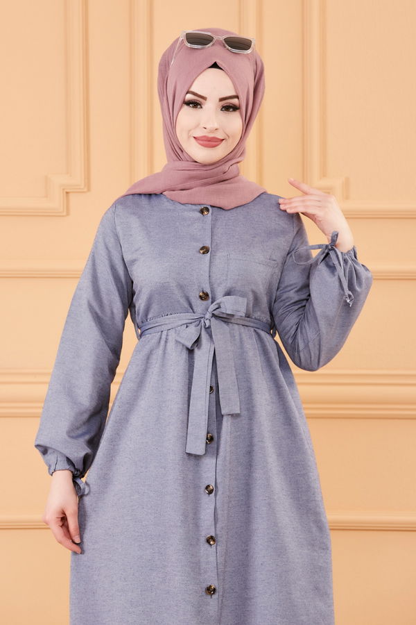 Elbise Lacivert - 3558 LACİVERT