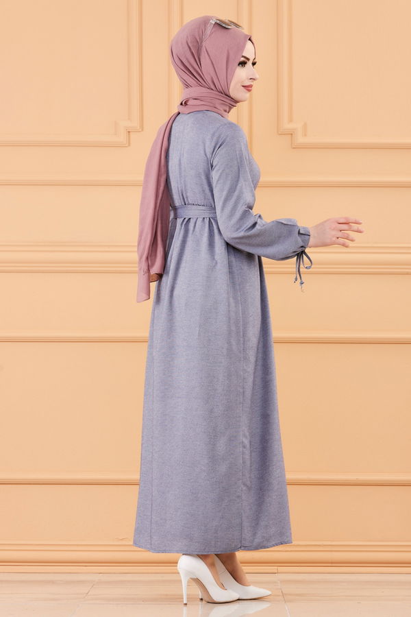 Elbise Lacivert - 3558 LACİVERT