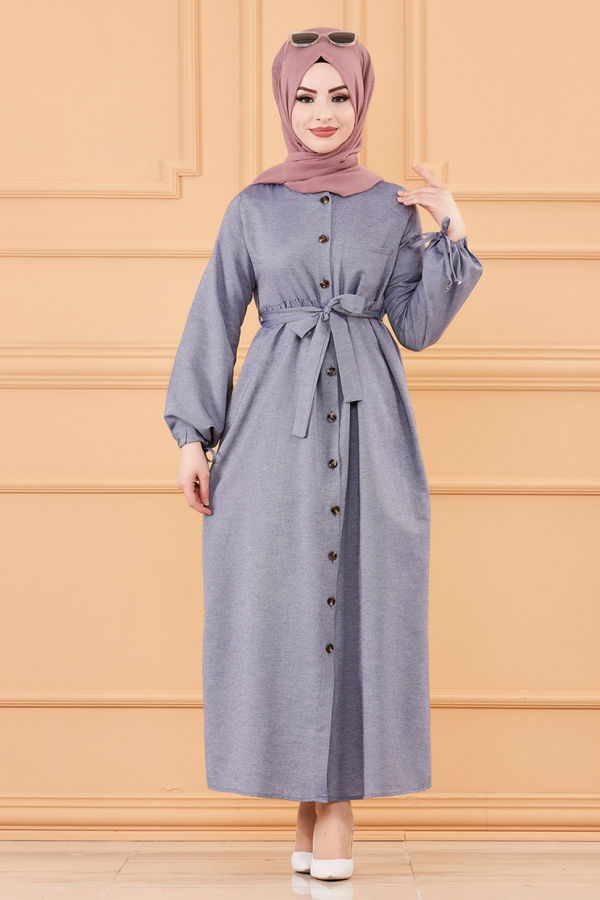 Elbise Lacivert - 3558 LACİVERT