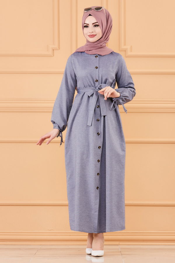 Elbise Lacivert - 3558 LACİVERT