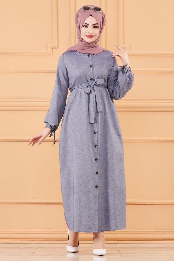 Elbise Lacivert - 3558 LACİVERT