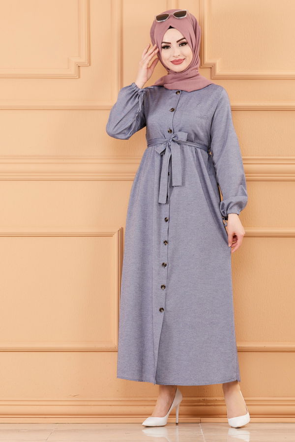 Elbise Lacivert - 3558 LACİVERT