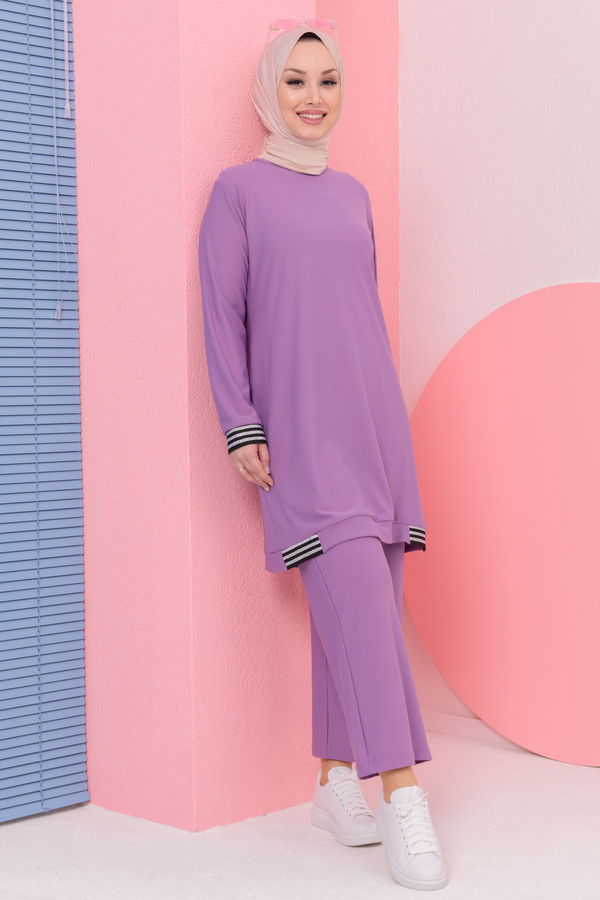 TUNIK PANTOLON Lila - 3759 LİLA
