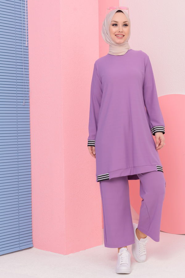 TUNIK PANTOLON Lila - 3759 LİLA