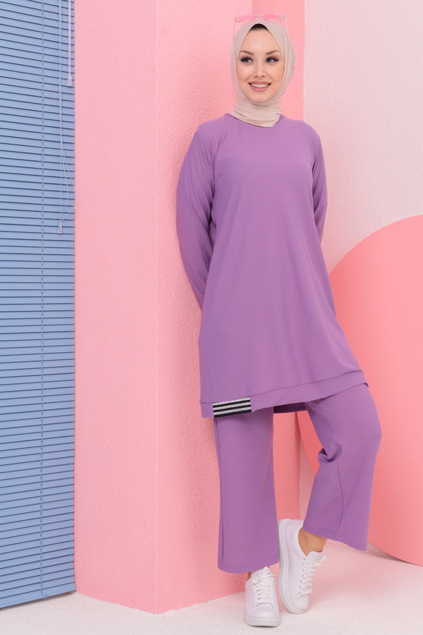 TUNIK PANTOLON Lila - 3759 LİLA