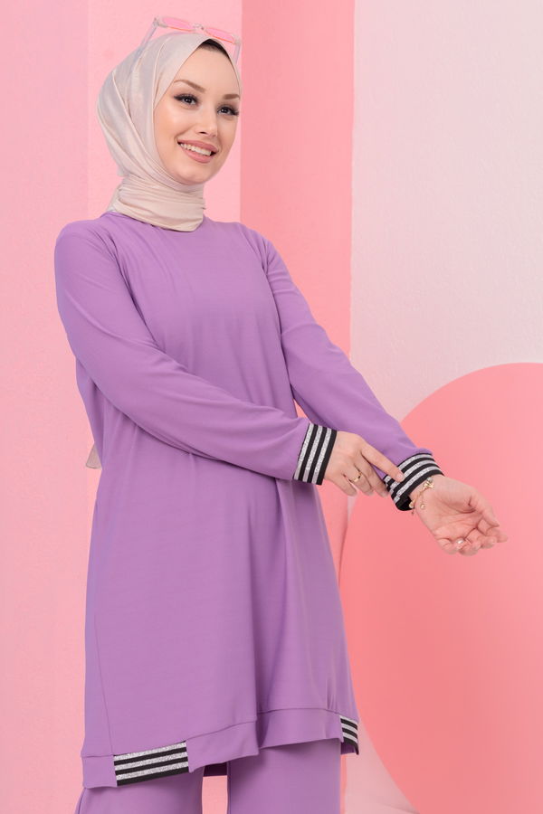 TUNIK PANTOLON Lila - 3759 LİLA