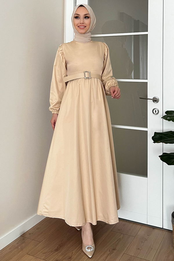 Elbise Bej - 3999 BEJ