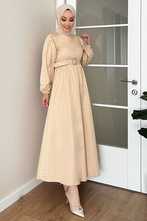 Elbise Bej - 3999 BEJ