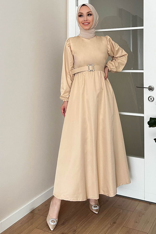 Elbise Bej - 3999 BEJ