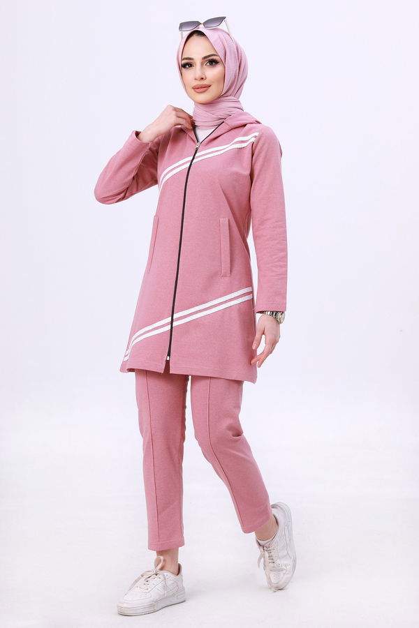 TUNIK PANTOLON Pembe - 4117 PEMBE