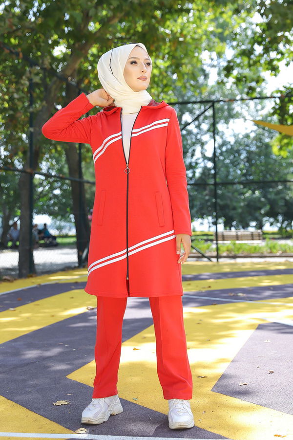TUNIK PANTOLON Kırmızı - 4117