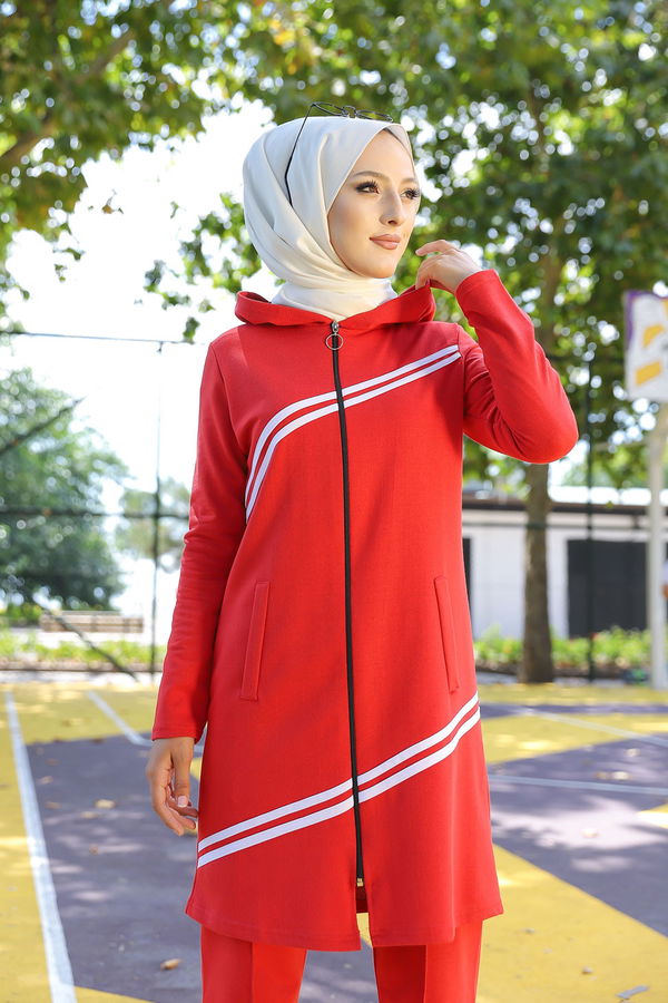 TUNIK PANTOLON Kırmızı - 4117
