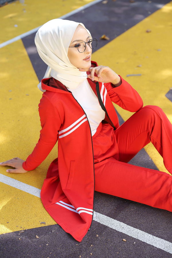 TUNIK PANTOLON Kırmızı - 4117