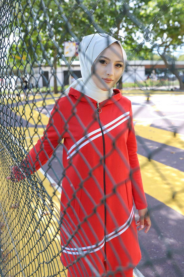 TUNIK PANTOLON Kırmızı - 4117