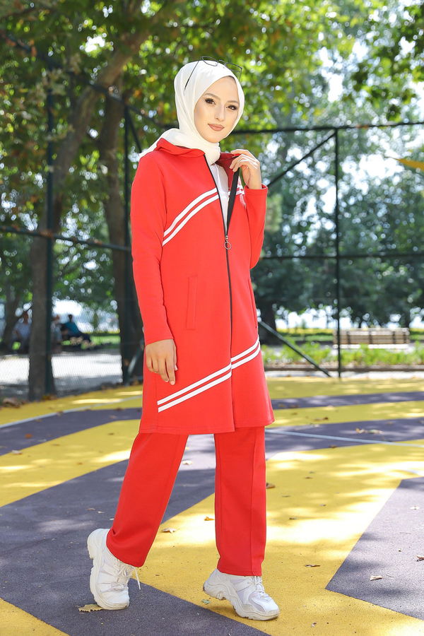 TUNIK PANTOLON Kırmızı - 4117